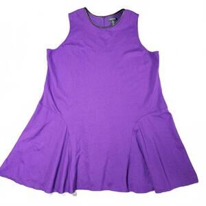 Lauren Ralph Lauren Purple Sleeveless Knee-Length Dress Size 3X Comfortable